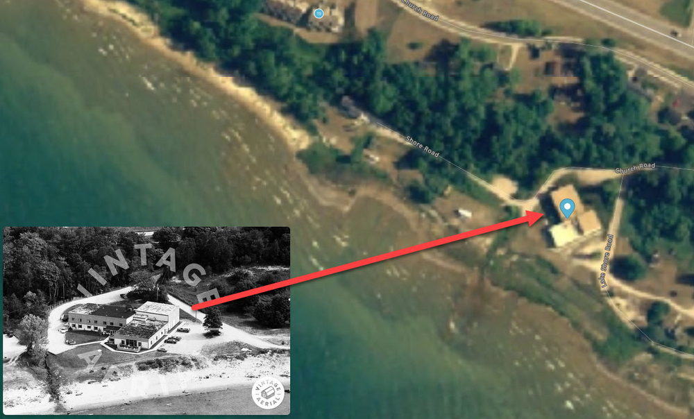 Clearwater Hotel - 2005 Aerial Map Vs 1992 Aerial Photo (newer photo)